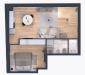 Appartamento bilocale in vendita nuovo a Milano - 05, planimetria arredata app D.jpeg
