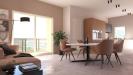 Casa indipendente in vendita con giardino a Paratico in via don giacomo moioli 63 - 05, Render soggiorno piano primo (immagine indicativa)