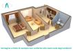 Appartamento in vendita con giardino a Roburent in via privata del fo gros snc - 02, planimetria con logo e scritta.jpg