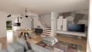 Villa in vendita da ristrutturare a Milano in via pitagora - 02, progetto-open-space-cucina-living