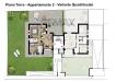 Appartamento in vendita con giardino a Settimo Milanese in via ugo foscolo 17 - 02, Pianta 2D