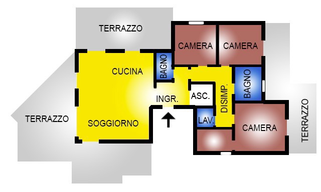 Trilocale nuovo a Marcallo con Casone