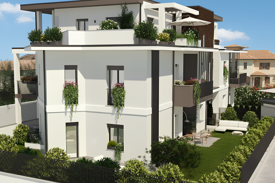 Trilocale con giardino a Marcallo con Casone