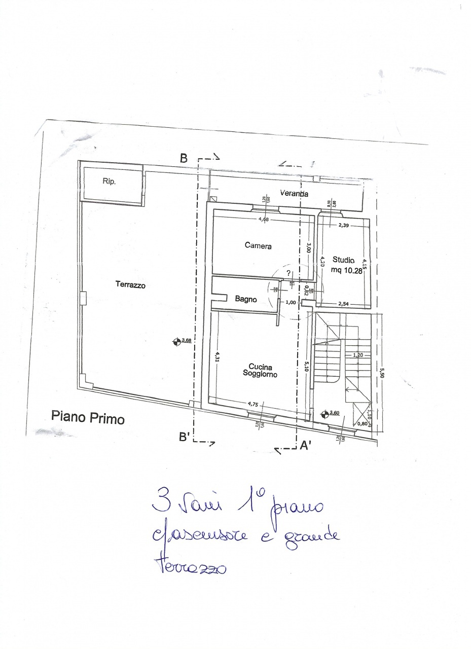Trilocale con terrazzo a Signa