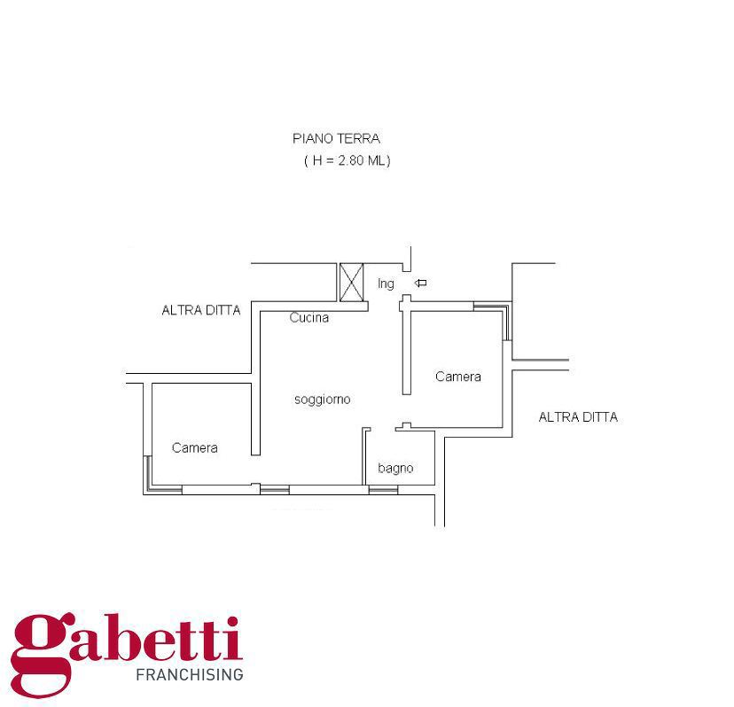 Trilocale con giardino a Cervo