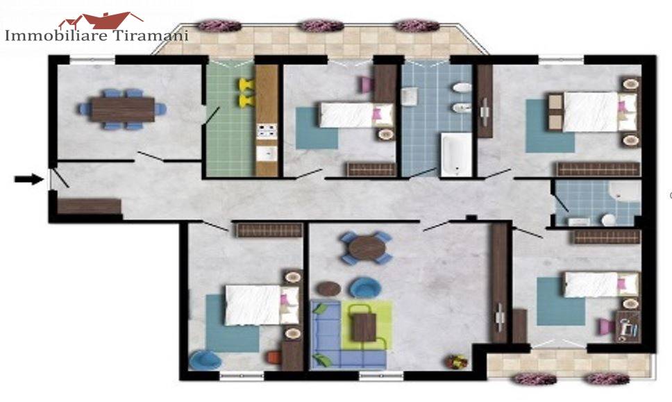 Appartamento in vendita a Piacenza, B.ra Genova