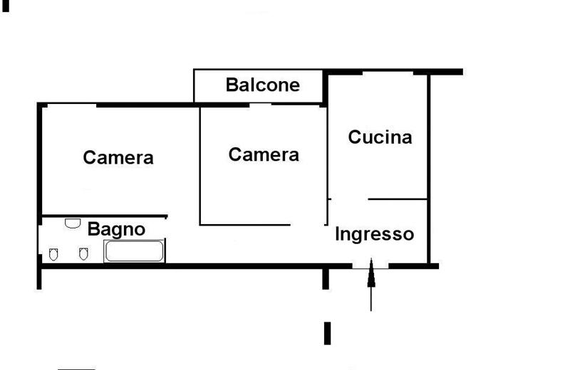 Appartamento bilocale in affitto da privato a Roma in via del casal di san basilio  21 00156 roma - nomentano - 01