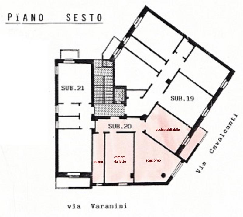 Milano affitto bilocale non arredato in via dei grimani (adiacenze washington - foppa) 6 piano di 8
