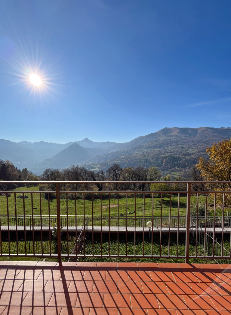 Trilocale con giardino a Blessagno