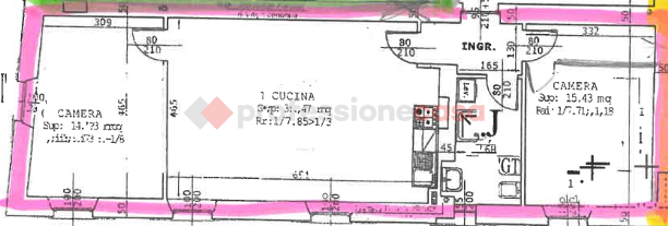 Trilocale ristrutturato a Arona