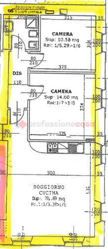 Trilocale arredato in affitto a Arona