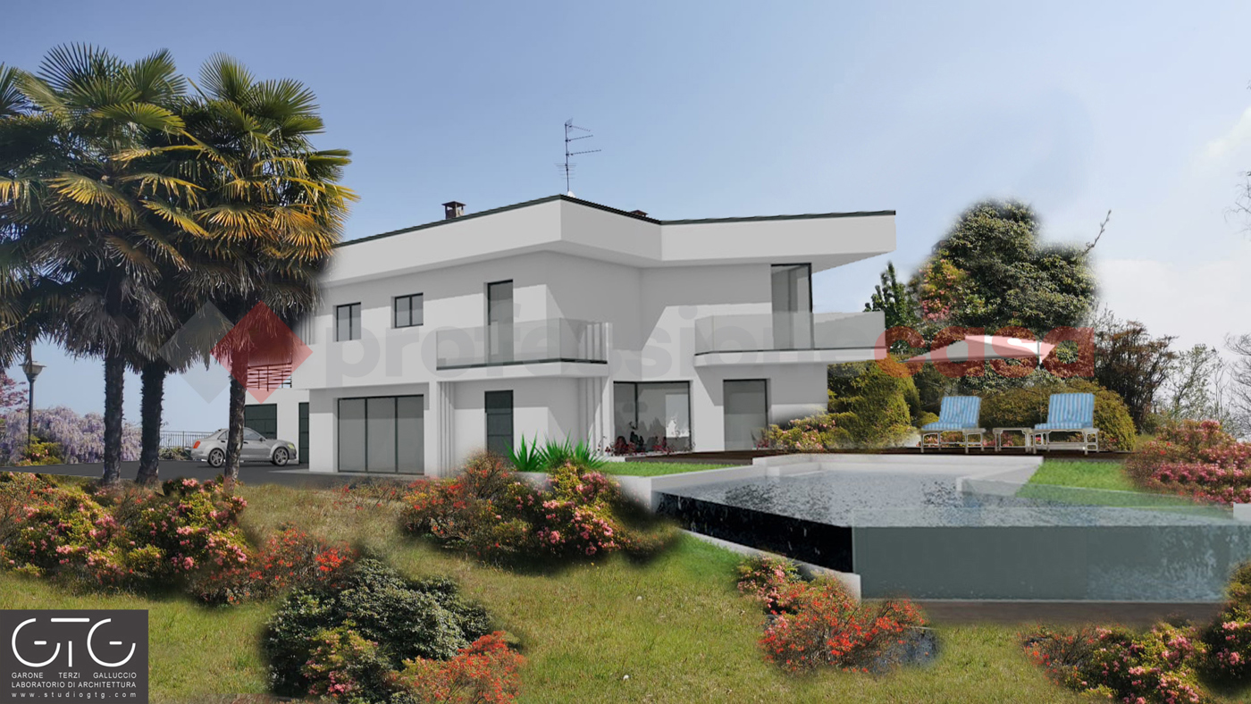 Villa con giardino a Dormelletto