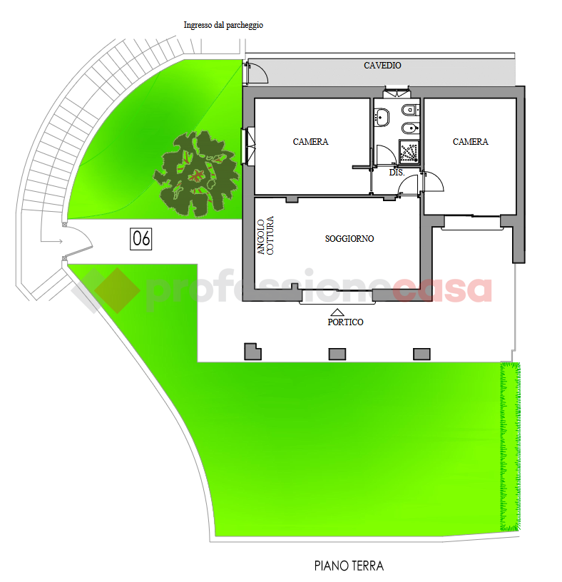 Trilocale con giardino a Belgirate
