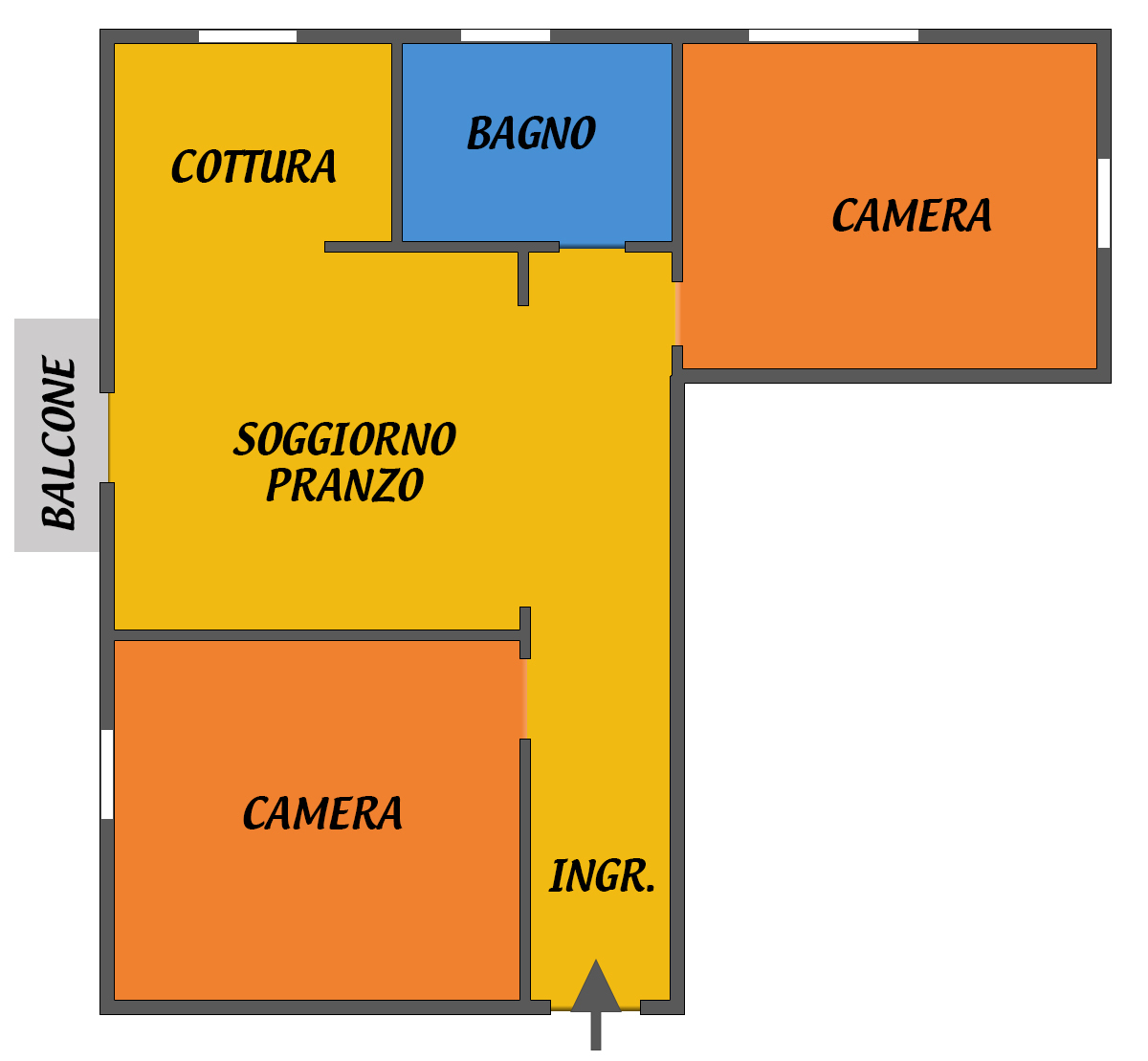 Trilocale in affitto a Bologna