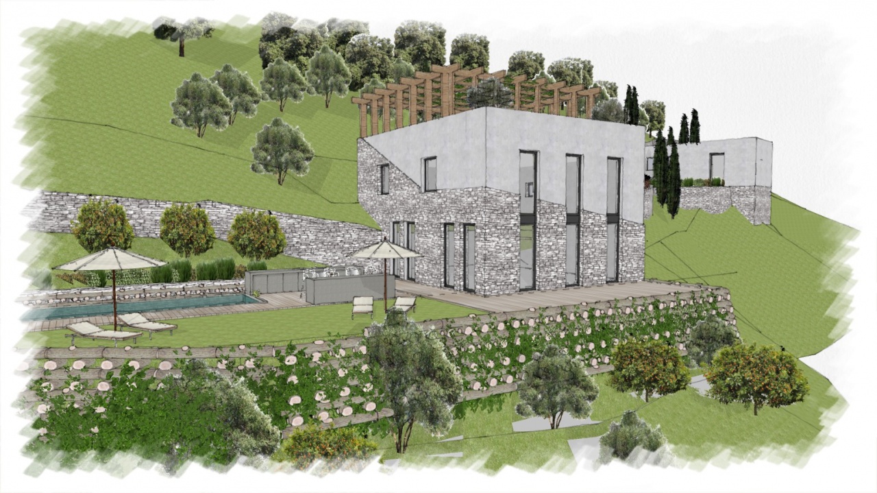 Villa con giardino in via bartolomeo bianco, Genova