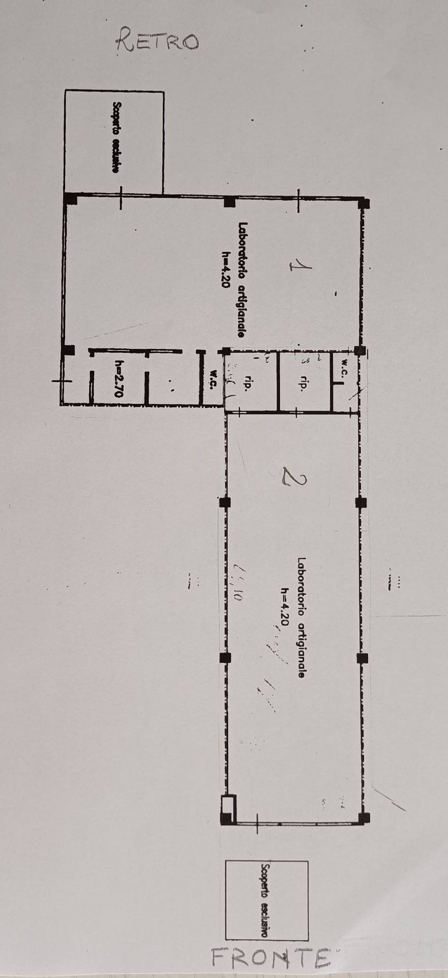 Locale commerciale in vendita a Fano, Metaurilia