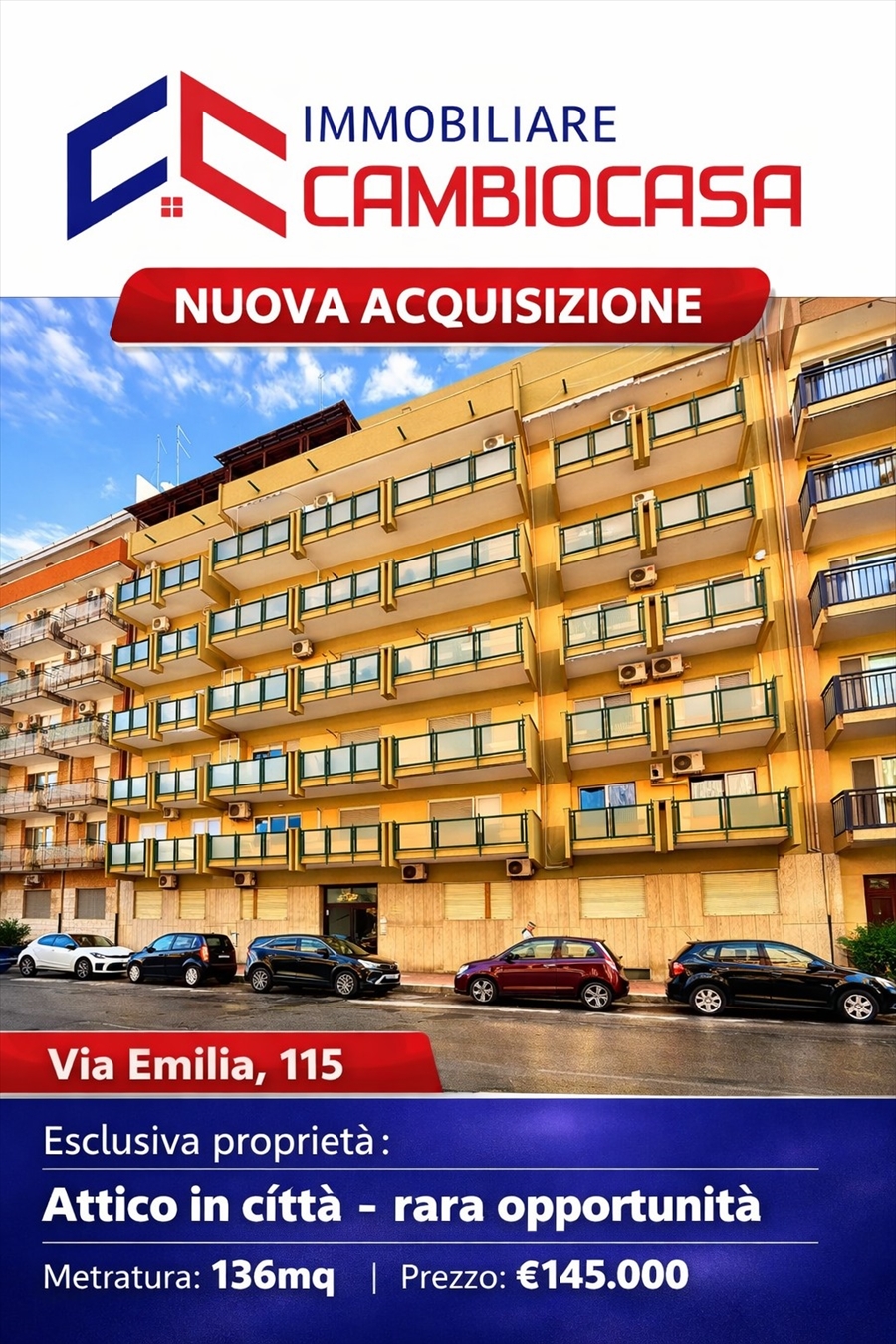 Quadrilocale in vendita in via emilia 115, Taranto