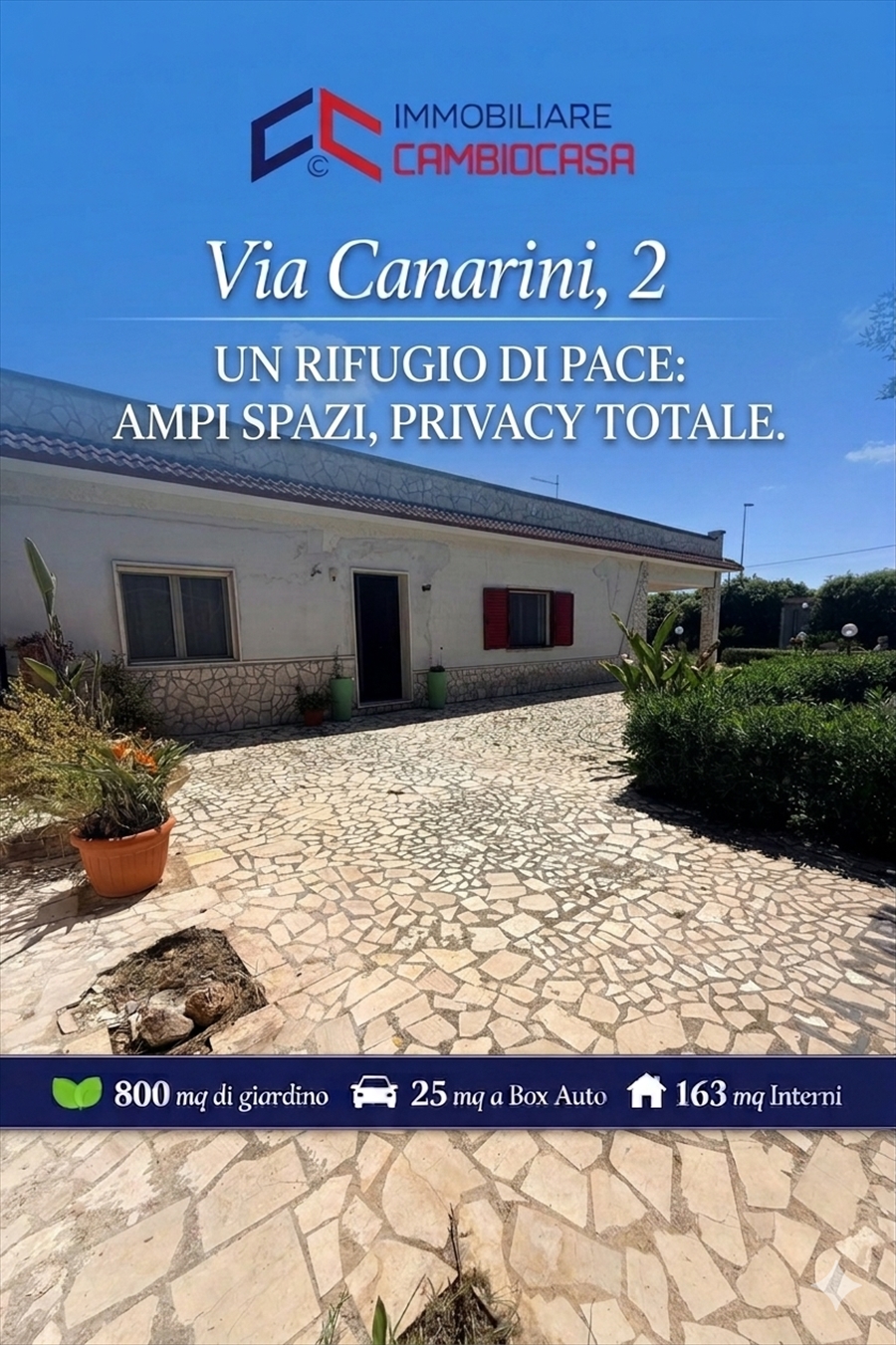 Villa con giardino in via canarini 2, Leporano