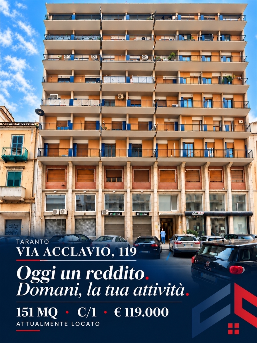 Locale commerciale ristrutturata in via acclavio 119, Taranto