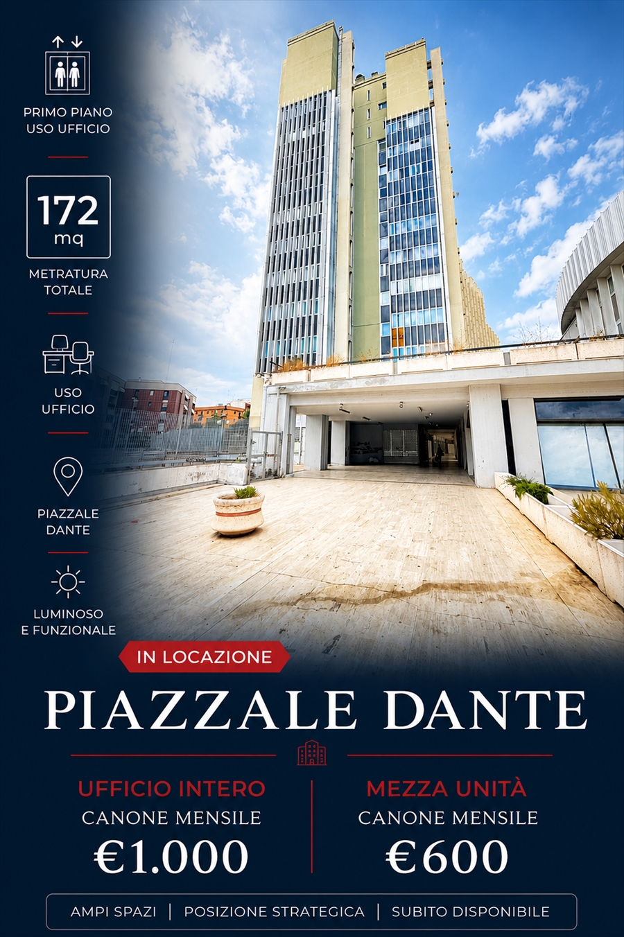 Ufficio ristrutturato in piazzale bestat 2, Taranto