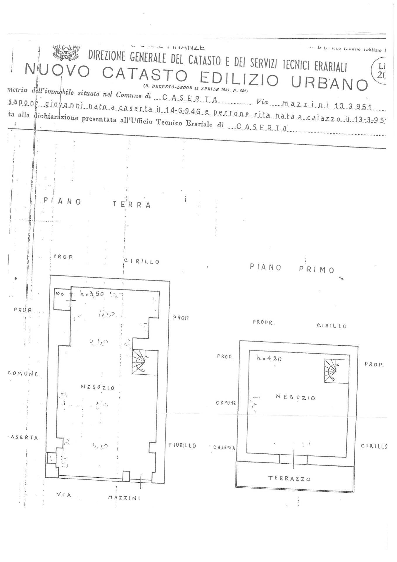 Locale commerciale in vendita a Caserta, Centro