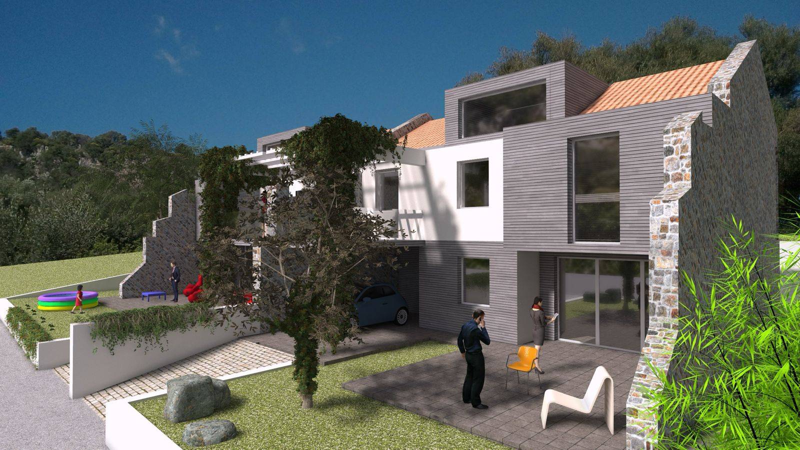 Villetta terratetto in bifamiliare da realizzare in vendita a Pescia, Ponte all'Abate