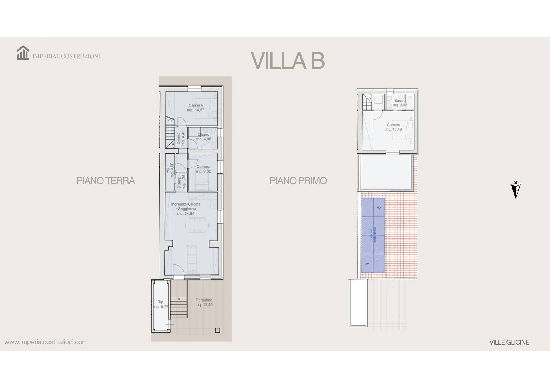 Porzione terratetto di villetta bifamiliare in fase di costruzione in vendita a Capannori, Marlia