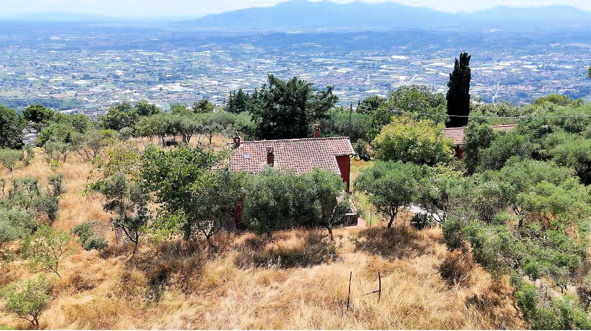 Casa colonica con annessi e terreno in posizione panoramica in vendita a Uzzano