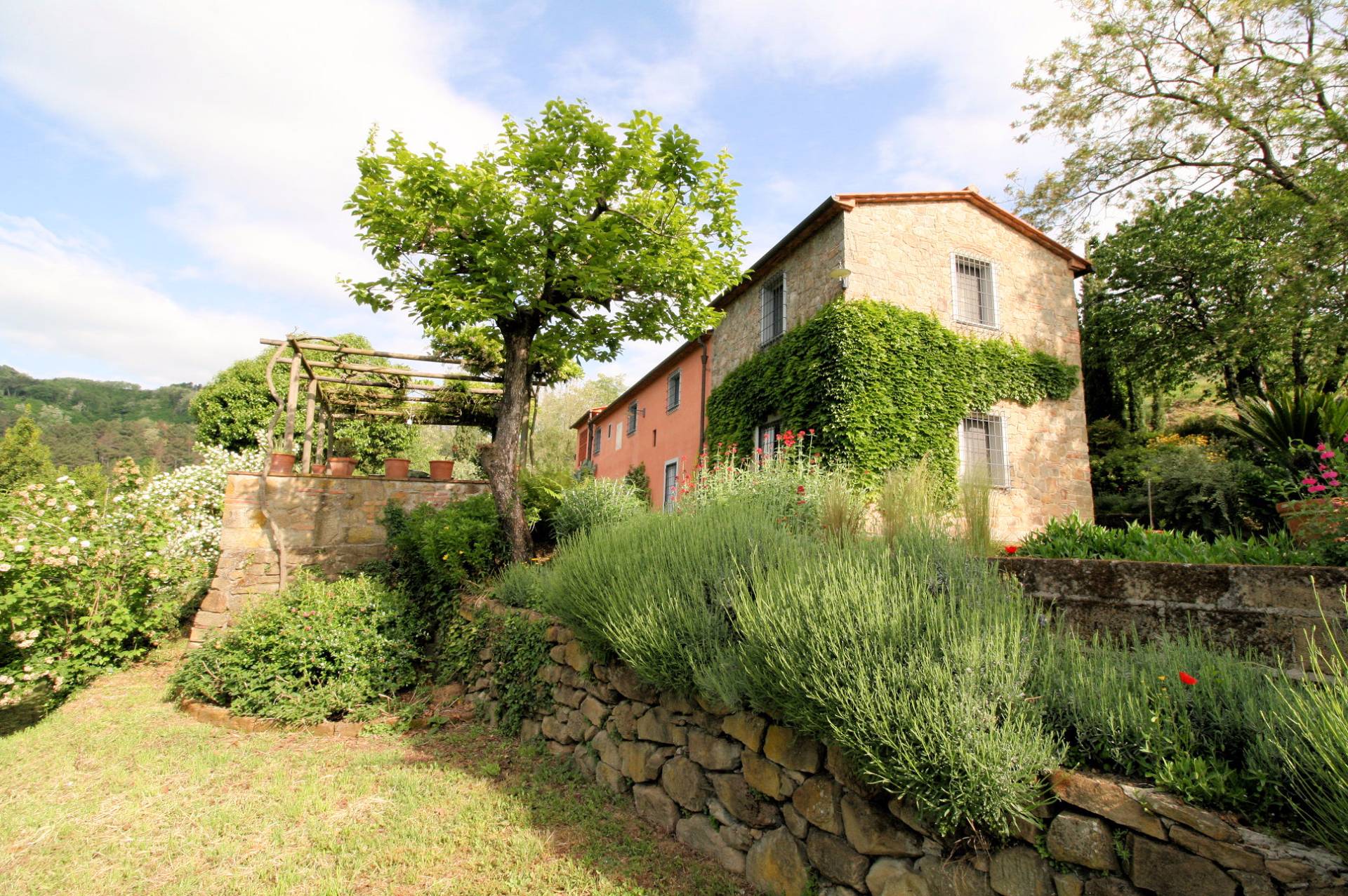 Casa colonica con piscina e vista panoramica in vendita a Buggiano