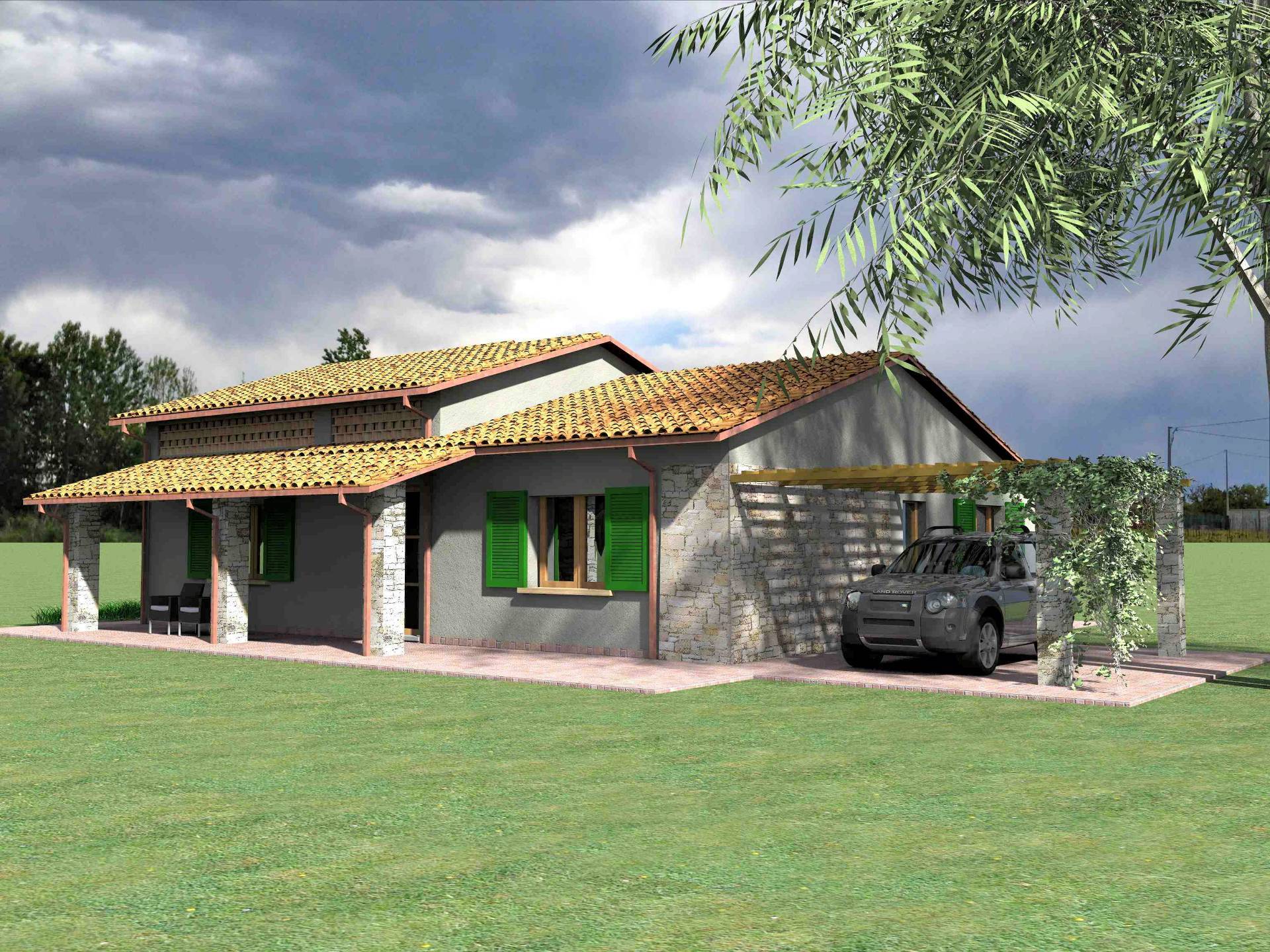 Villetta unifamiliare con ampio giardino e vista panoramica in vendita a Manciano