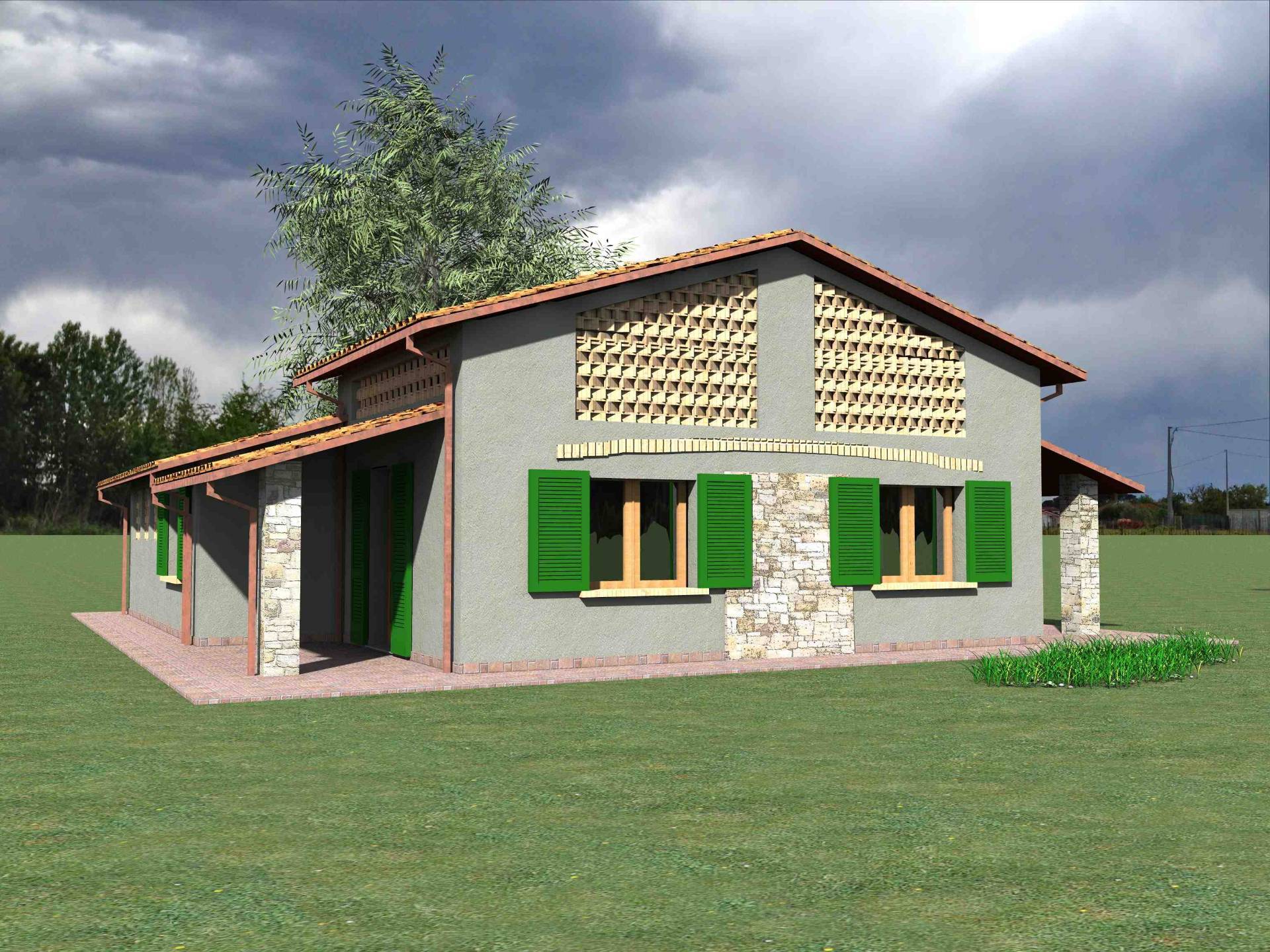 Villetta unifamiliare con ampio giardino e vista panoramica in vendita a Manciano