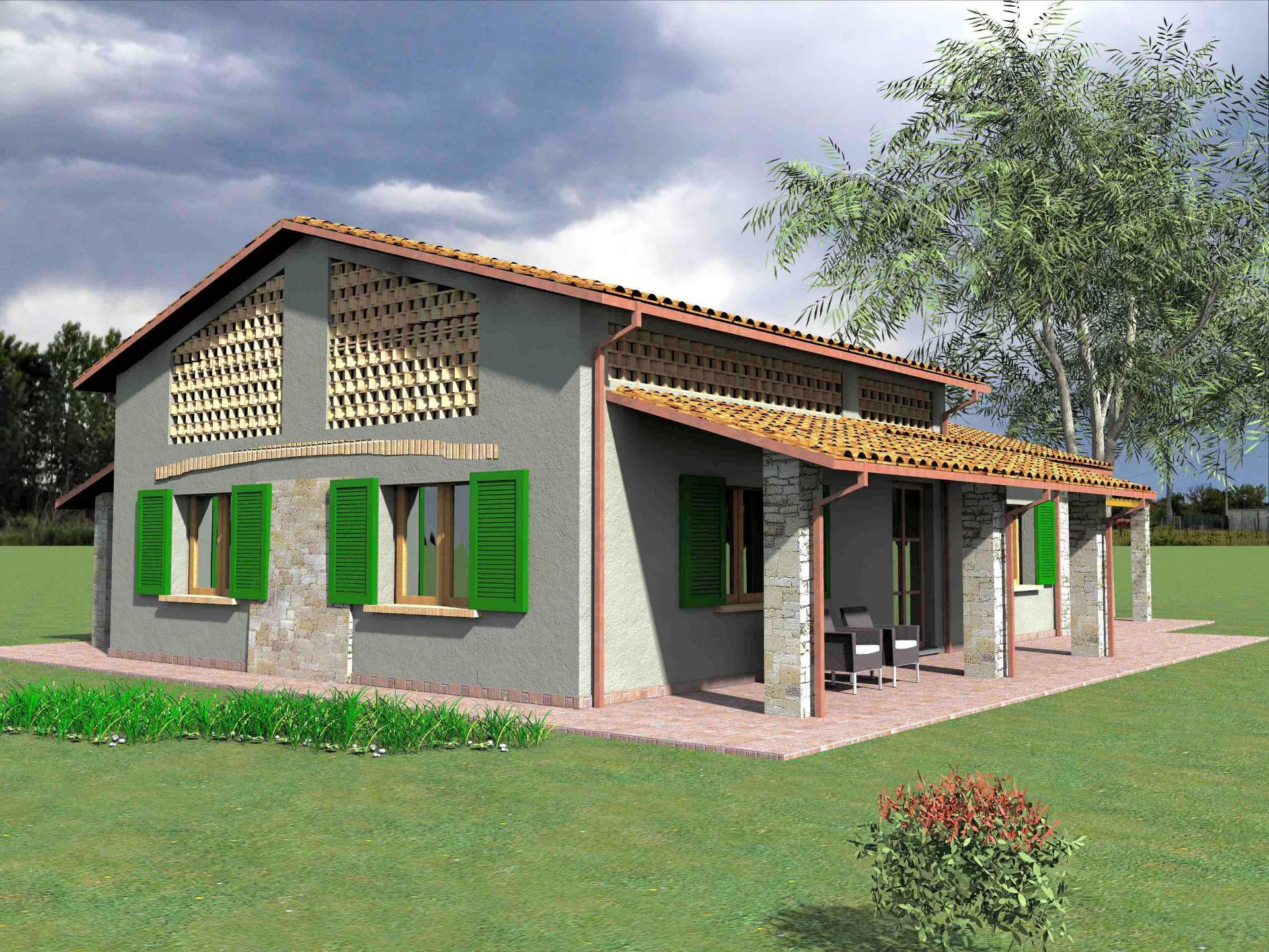 Villetta unifamiliare con ampio giardino e vista panoramica in vendita a Manciano