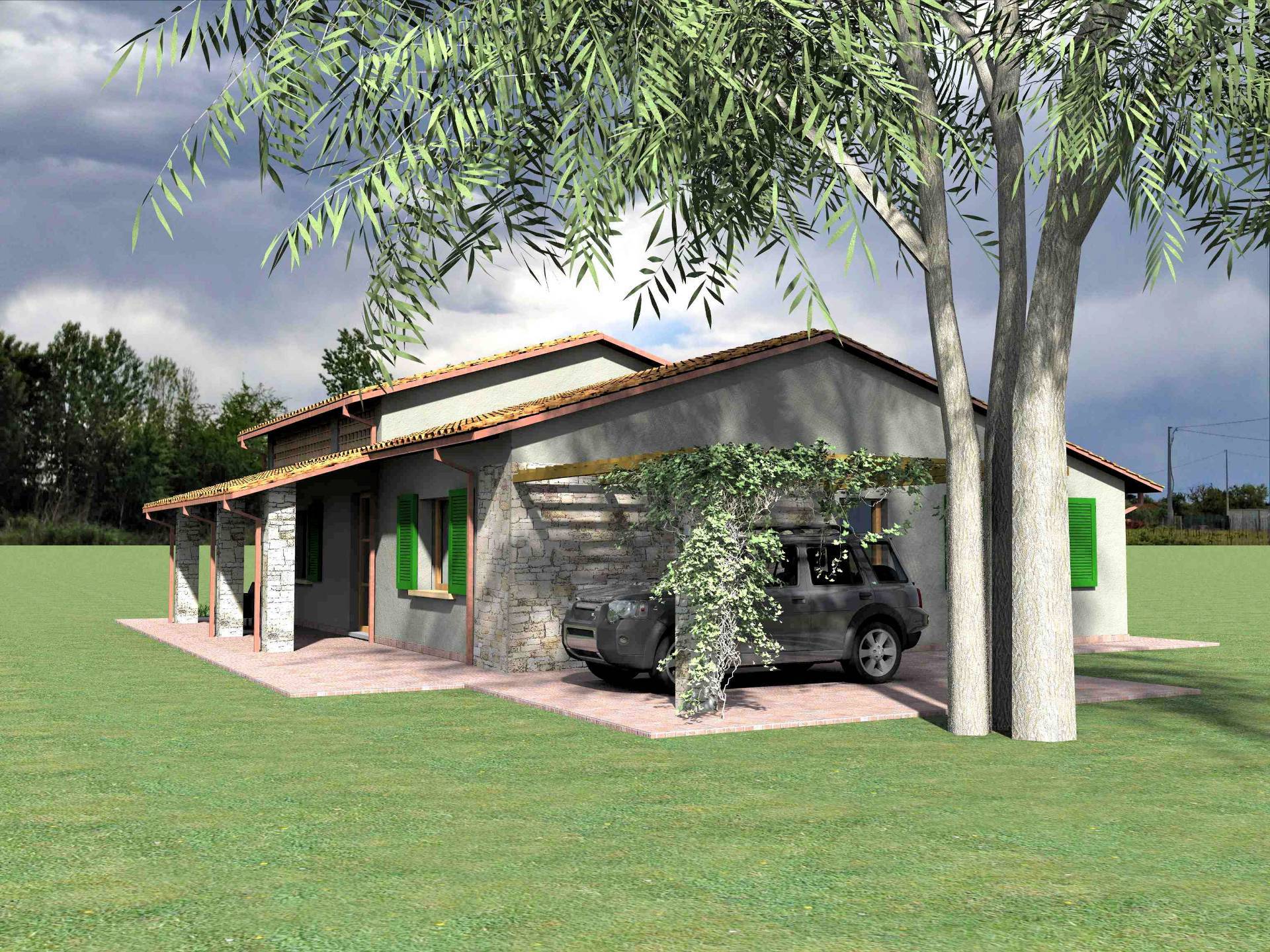 Villetta unifamiliare con ampio giardino e vista panoramica in vendita a Manciano