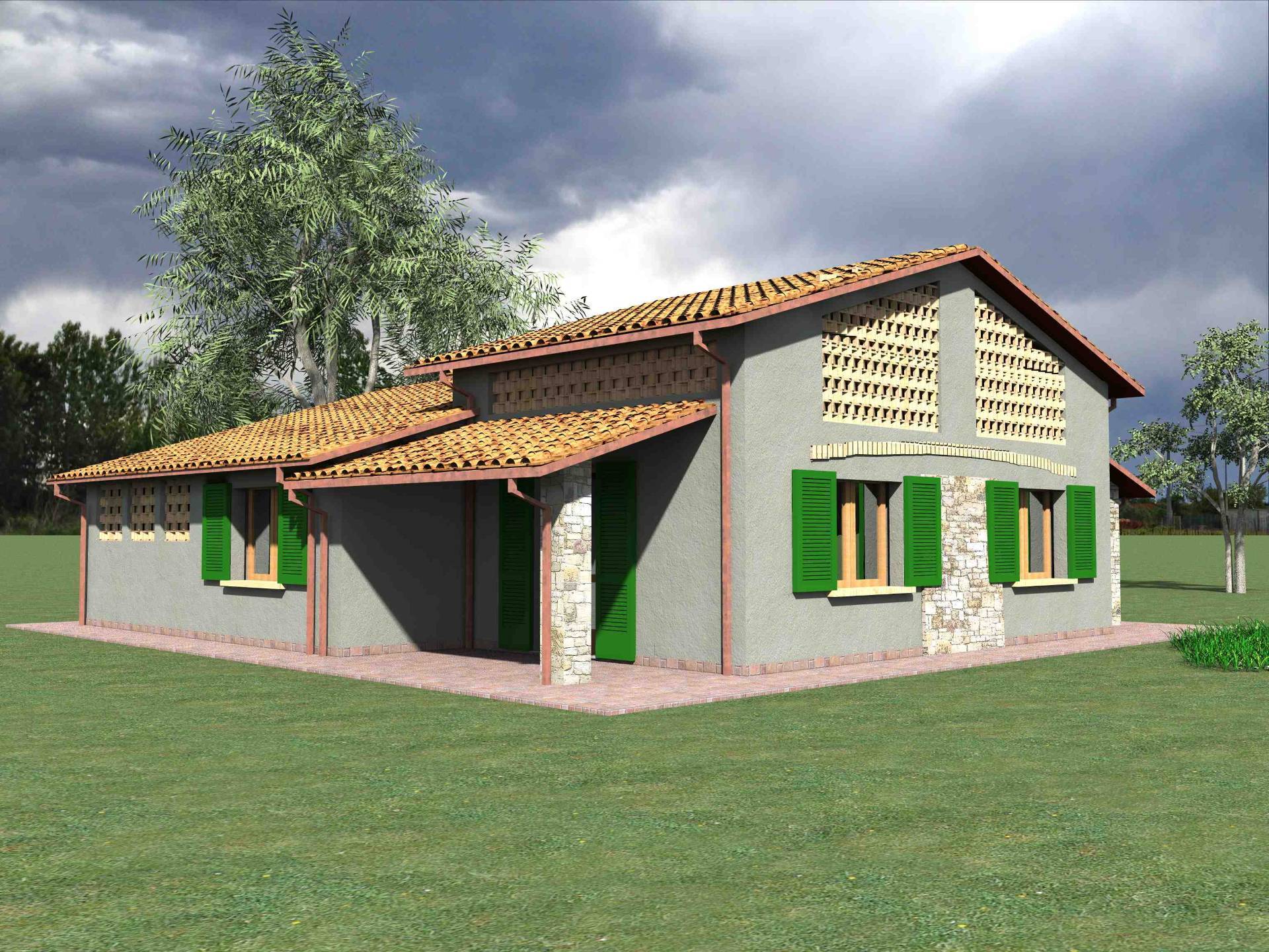 Villetta unifamiliare con ampio giardino e vista panoramica in vendita a Manciano