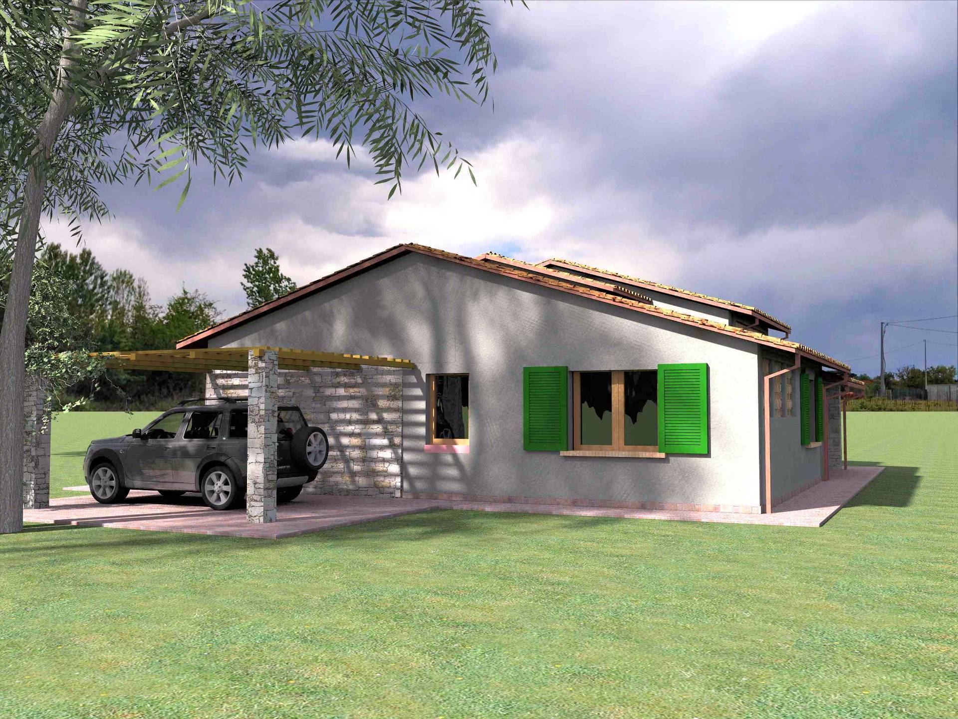 Villetta unifamiliare con ampio giardino e vista panoramica in vendita a Manciano