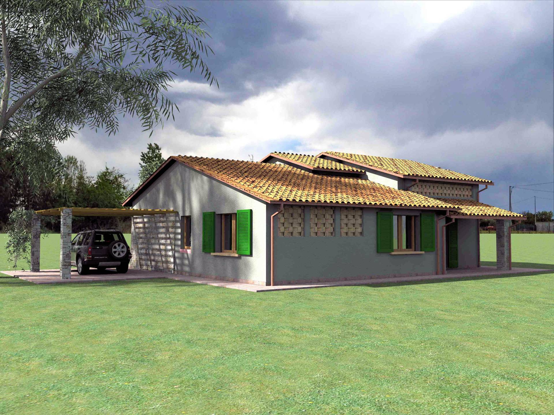 Villetta unifamiliare con ampio giardino e vista panoramica in vendita a Manciano