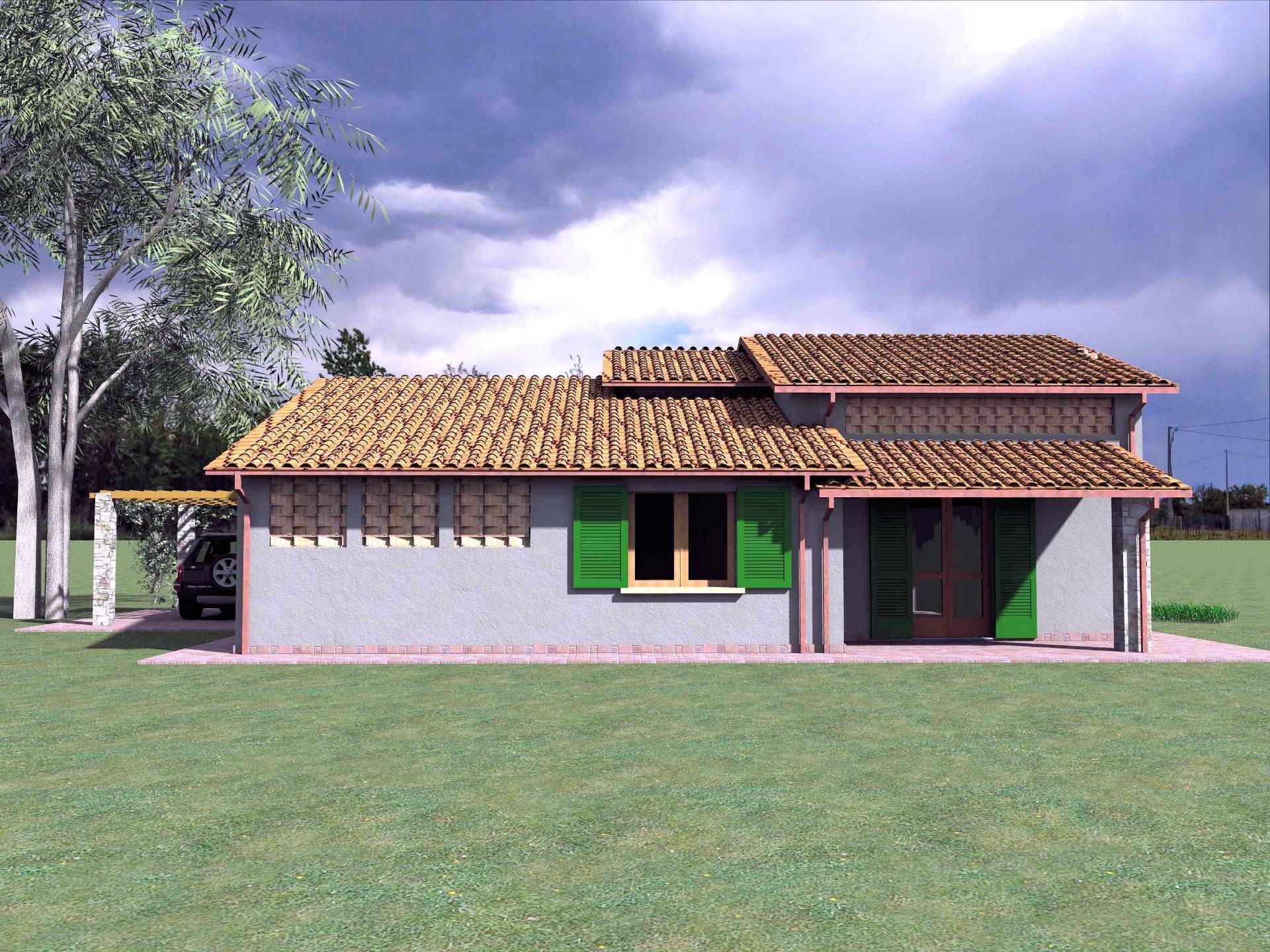 Villetta unifamiliare con ampio giardino e vista panoramica in vendita a Manciano