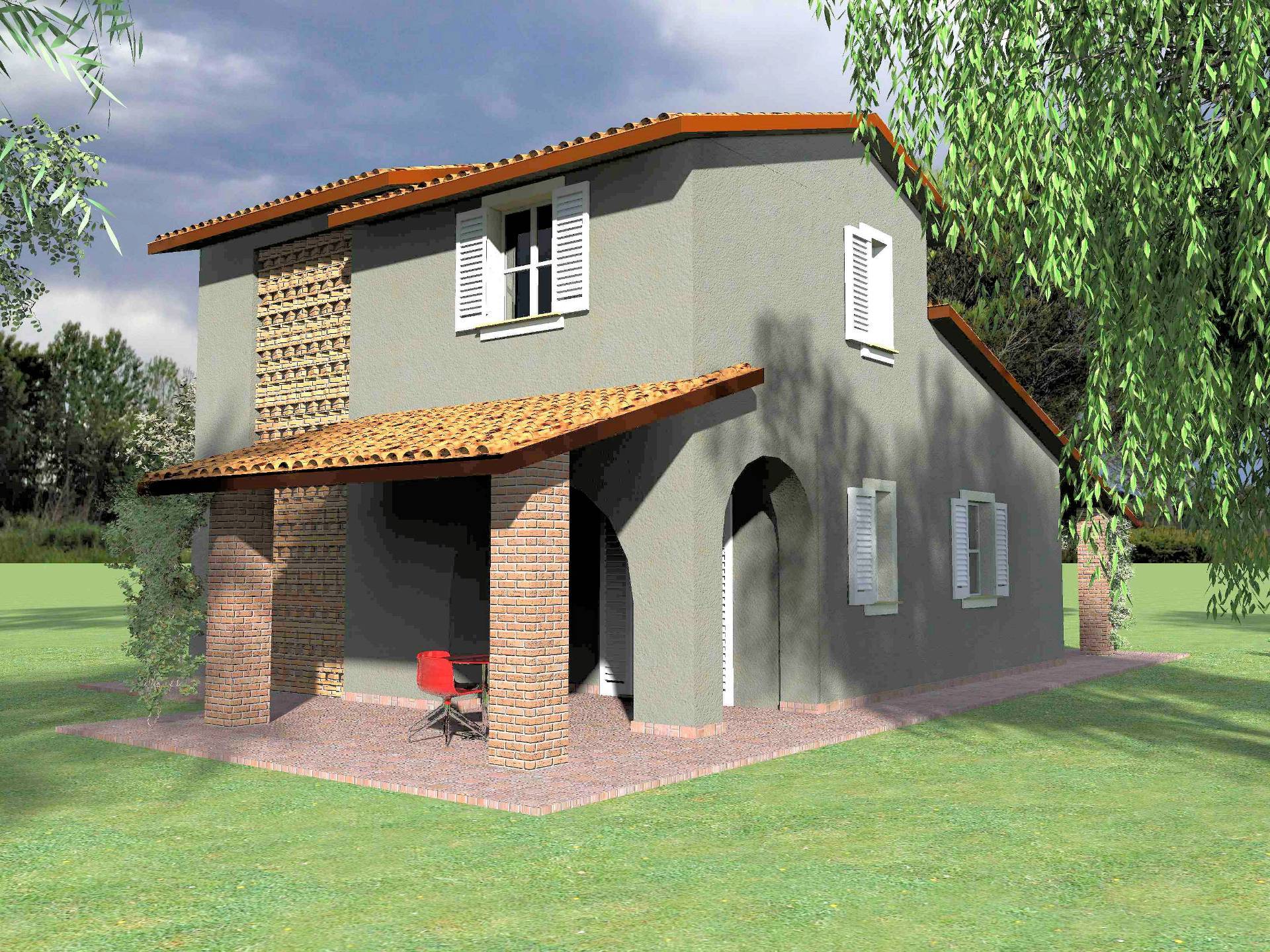 Villa unifamiliare di prossima realizzazione con ampio giardino in vendita a Fucecchio, Querce