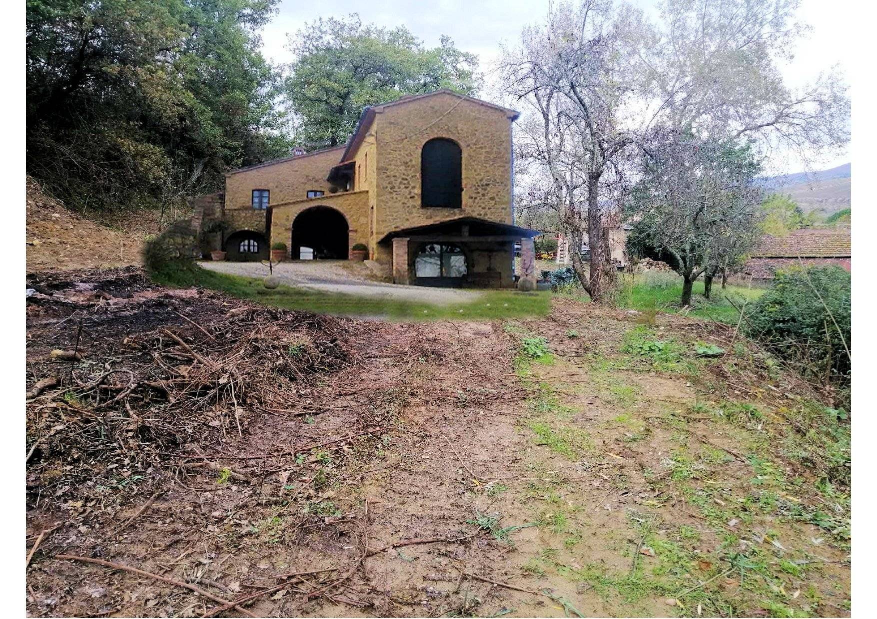 Recupero di volumetrie per realizzare un casale indipendente in vendita a Volterra