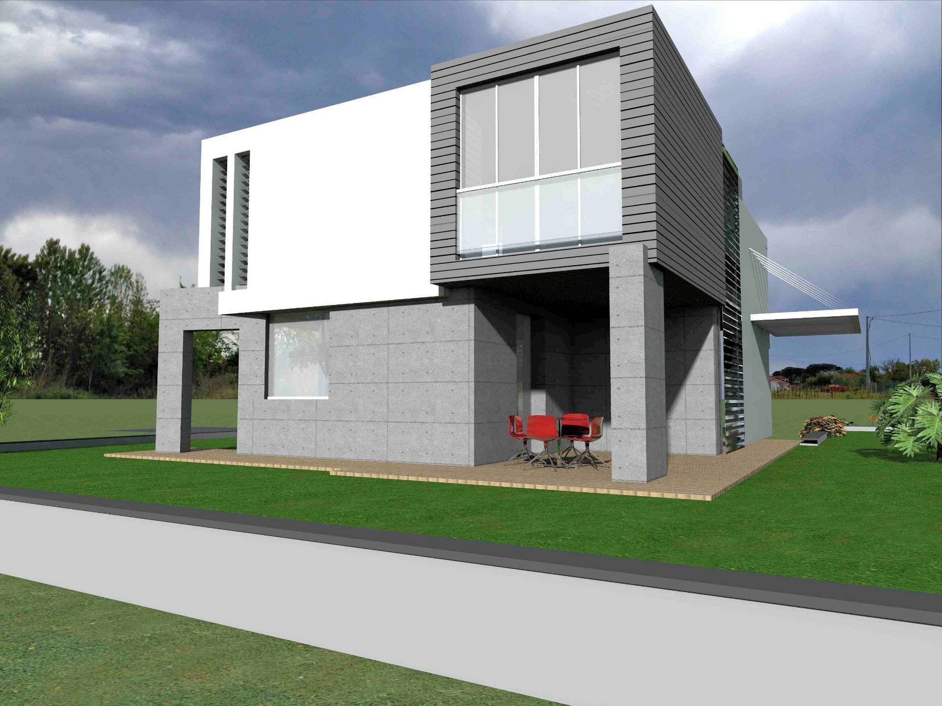 Villetta singola in stile moderno da realizzare in vendita a Chiesina Uzzanese