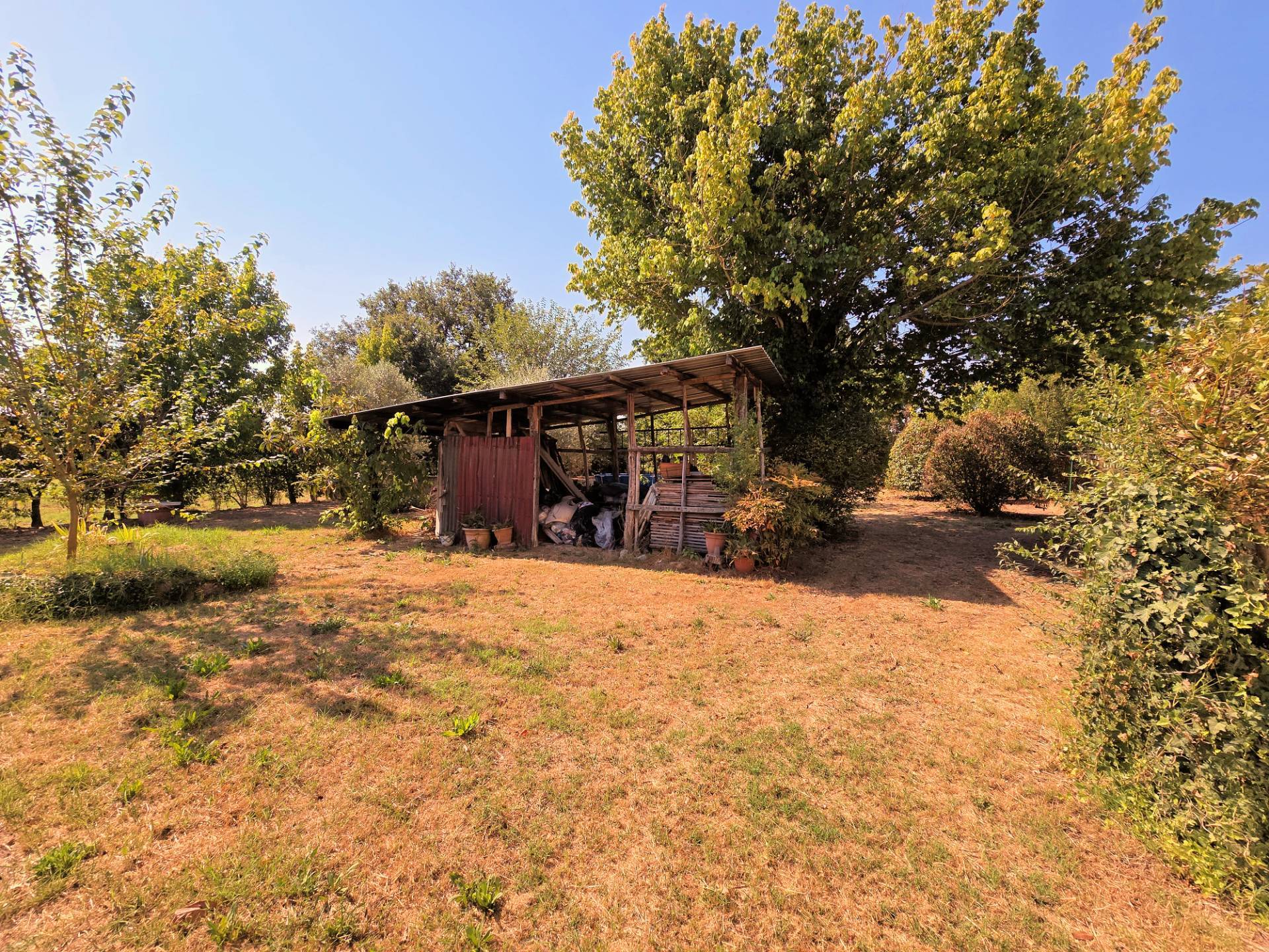 Porzione centrale di fabbricato in corte con ampio terreno e garage in vendita a Altopascio