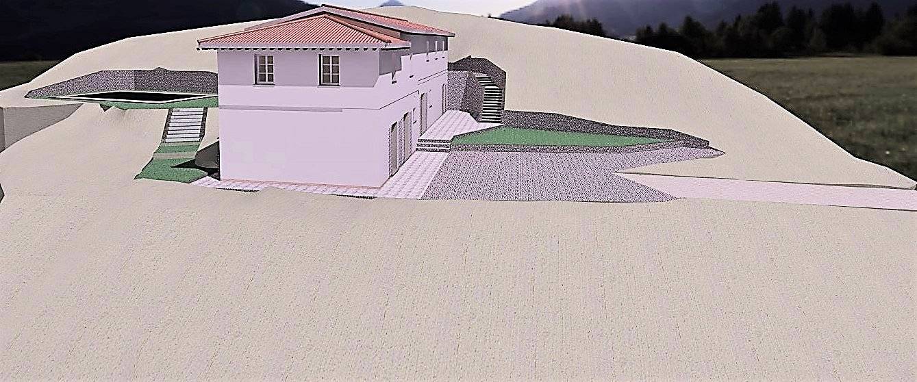 Casale di ampia superficie di nuova costruzione in zona panoramica in vendita a Buggiano, Malocchio