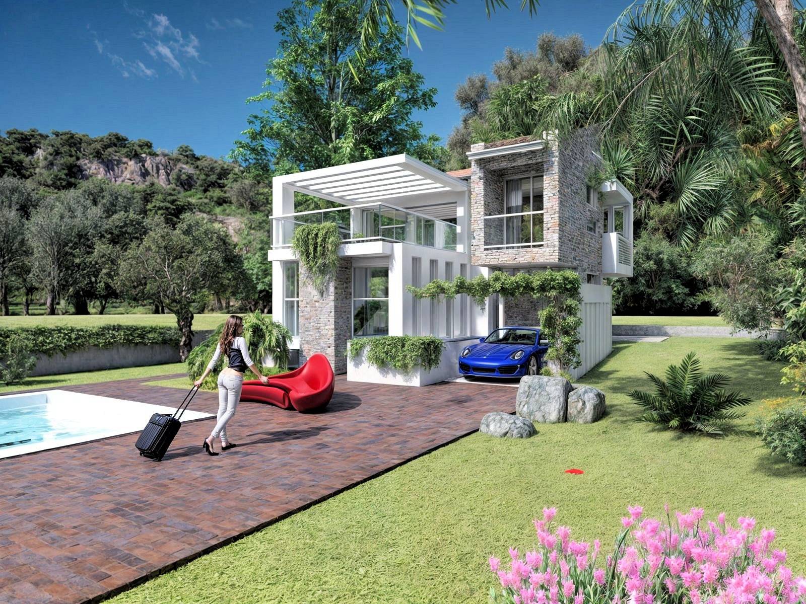 Villette unifamiliari libere su quattro lati di prossima realizzazione in vendita a Pescia, Ponte al