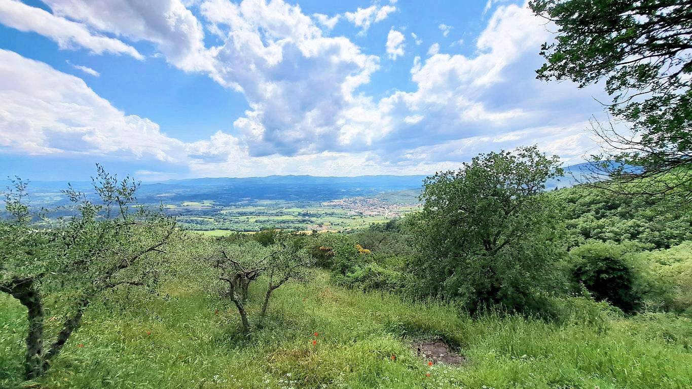 Casale con annessi ampio terreno e vista panoramica in vendita a Castiglion Fibocchi