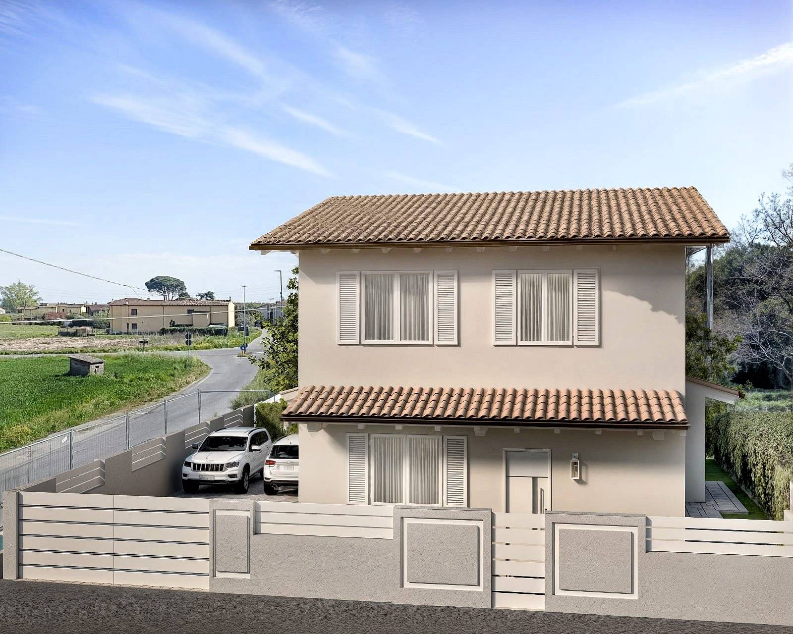 Villetta da realizzare libera su quattro lati con giardino in vendita a Chiesina Uzzanese