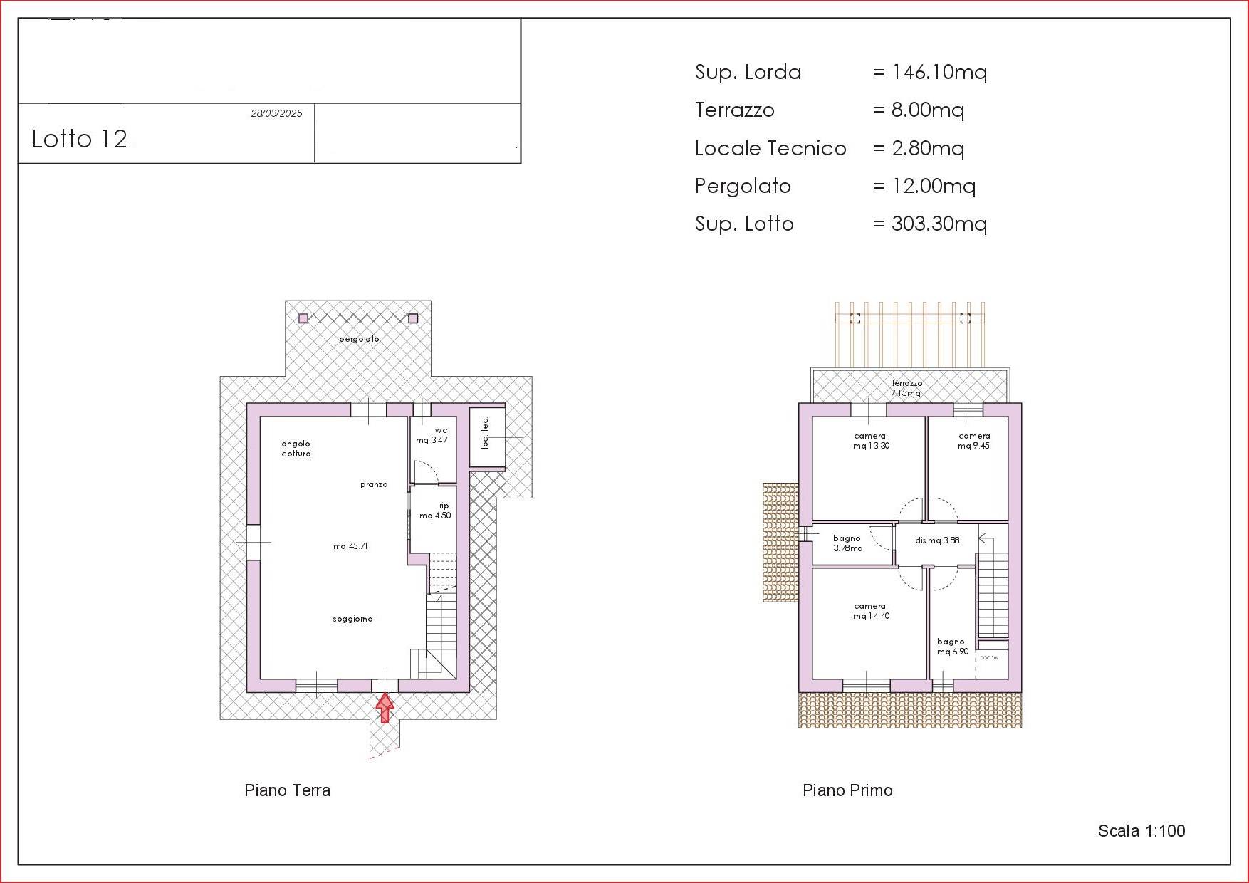 Villetta da realizzare libera su quattro lati con giardino in vendita a Chiesina Uzzanese