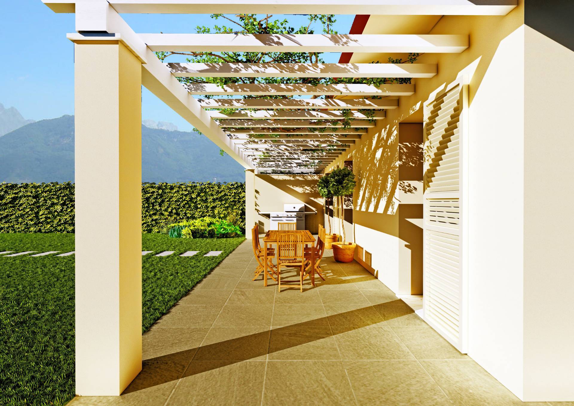 Porzione terratetto di villa bifamiliare di nuova costruzione con possibili detrazioni fiscali in ve