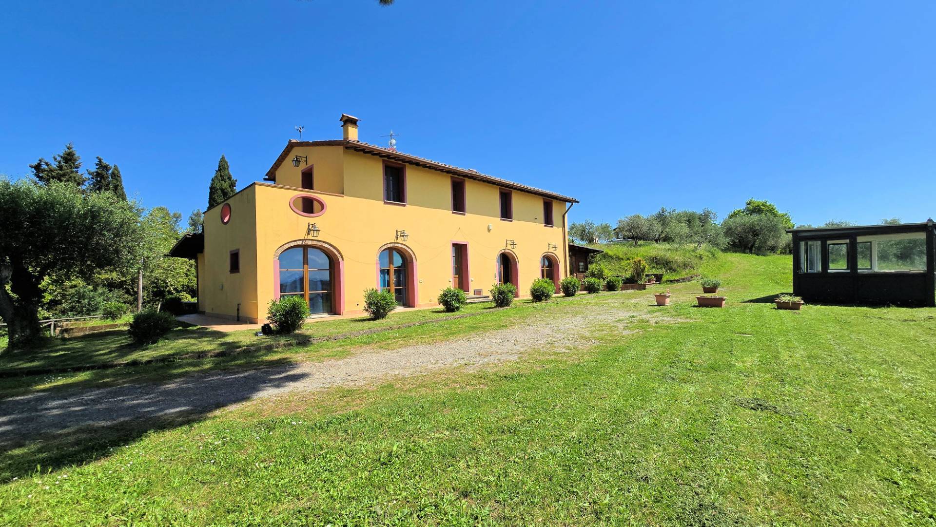 Piccola azienda agricola con casale di campagna in vendita a Palaia