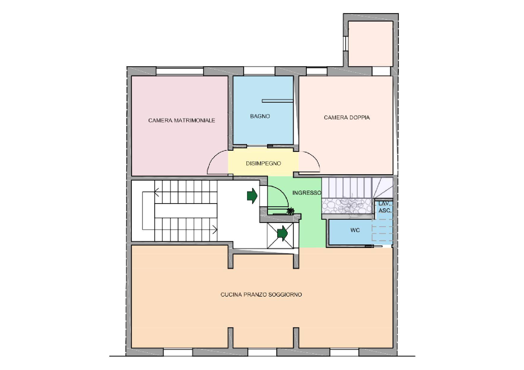 Appartamenti ristrutturati in piccola palazzina in centro in vendita a Montecatini-Terme