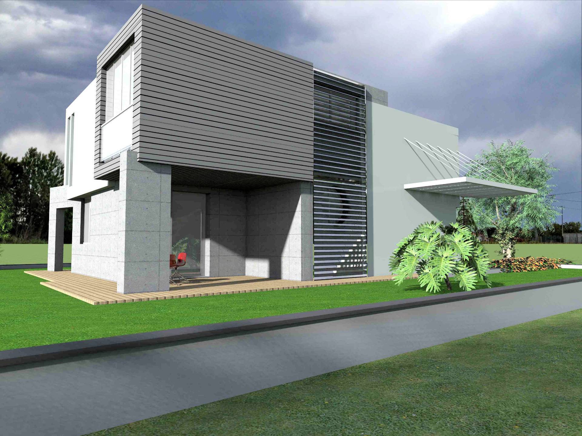 Villetta singola in stile moderno da realizzare in vendita a Chiesina Uzzanese